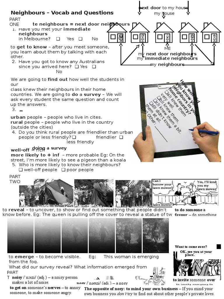 Knowing Your Neighbors Survey Insights | PDF