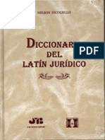 Diccionario Del Latin Juridico-libre