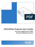 UF55/UF55w Projector User's Guide: Part of The SMART Board 600i3 Interactive Whiteboard System