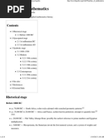 Timeline of Mathematics - Wikipedia, The Free Encyclopedia