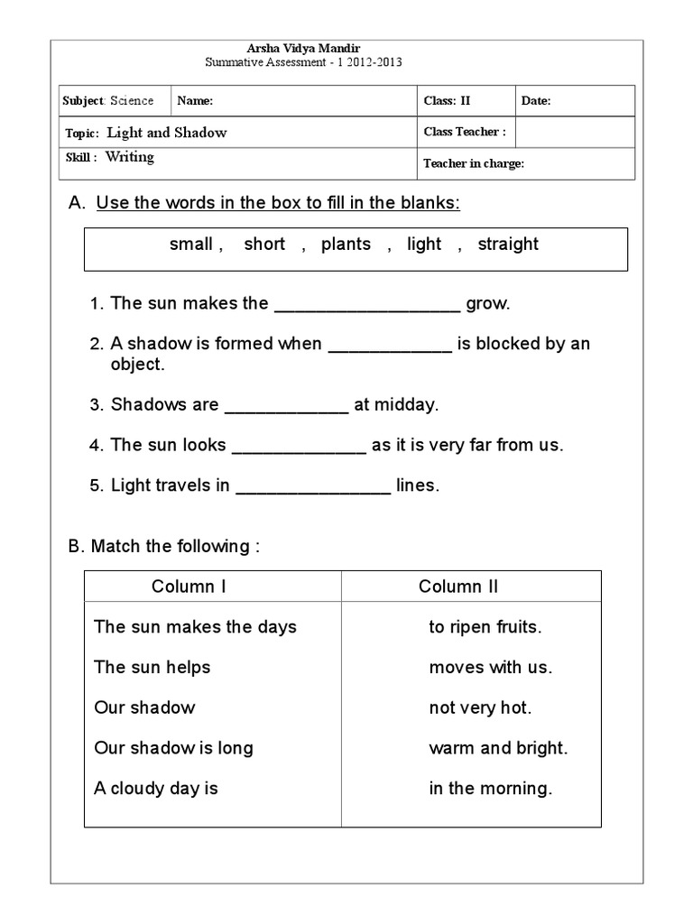 light and shadow pdf