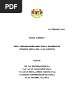 Download RINGKASAN MEDIA ALASAN PENGHAKIMAN KES LIWAT 2 ANWAR IBRAHIM by Pena Minang SN255494405 doc pdf