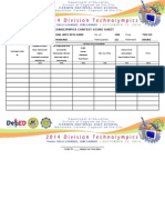 Technolympics Contest Score Sheet: Home Economics Nail Arts With Hand Massage ONE (1) TWO (2) Hours