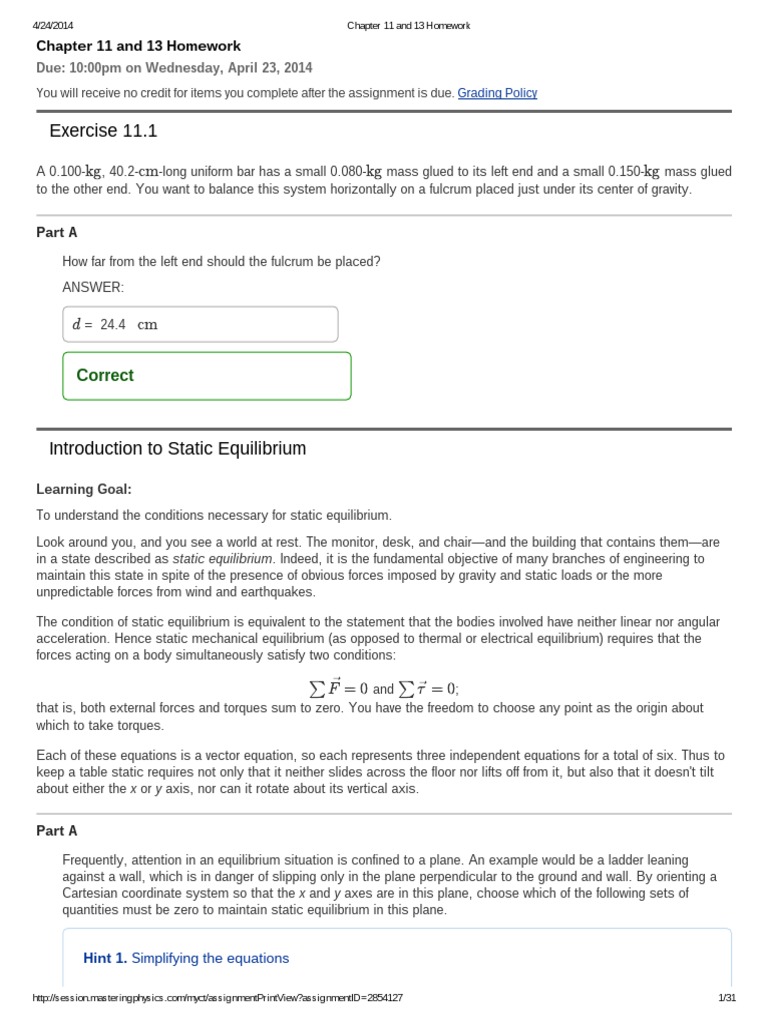 My homework chapter 11 image