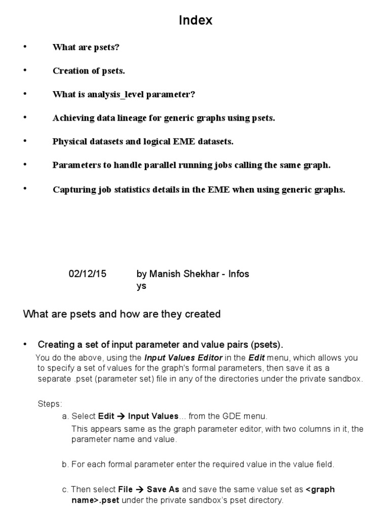 Understanding Psets in Ab Initio | PDF | Parameter (Computer ...