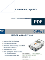 MATLAB Interface To Lego EV3: Liam O'Sullivan and Peter Corke