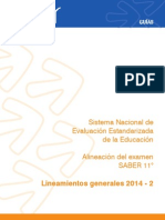 Lineamientos Generales SABER 11 2014 -2