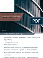 Shellshock (Bash Bug) Vulnerability DDoS Botnet Presentation Slideshow