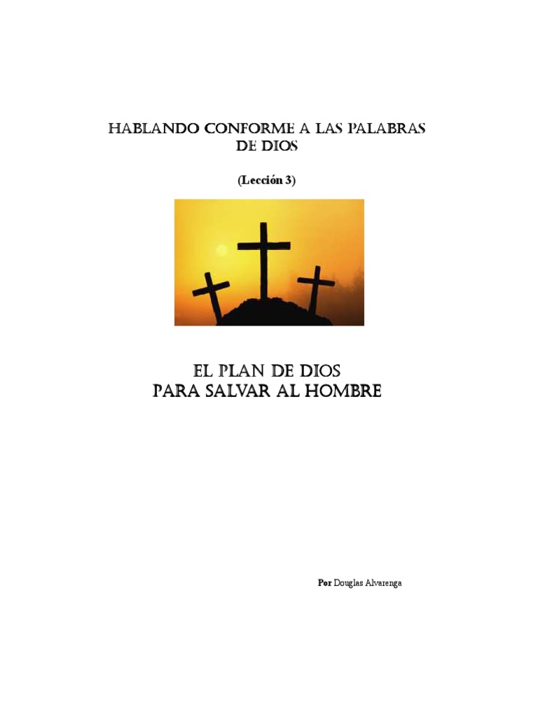 El Plan de Dios para Salvar Al Hombre | PDF | Bautismo | Jesús