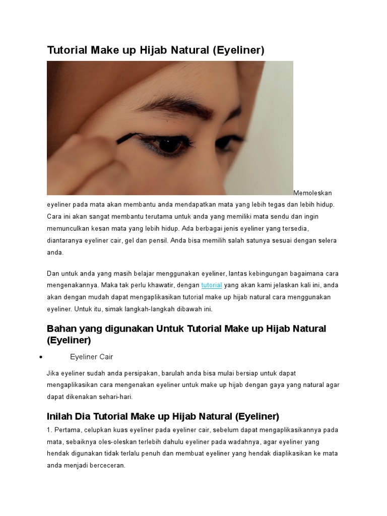 Tutorial Make Up Dan Hijab