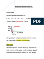 Virtual Memory Implementation:: Working Set