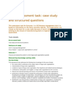 Business Managment Unit 3 Outcome 1 Practice Sac