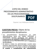 Principio Del Debido Procedimiento Administrativo en Los Procedimientos