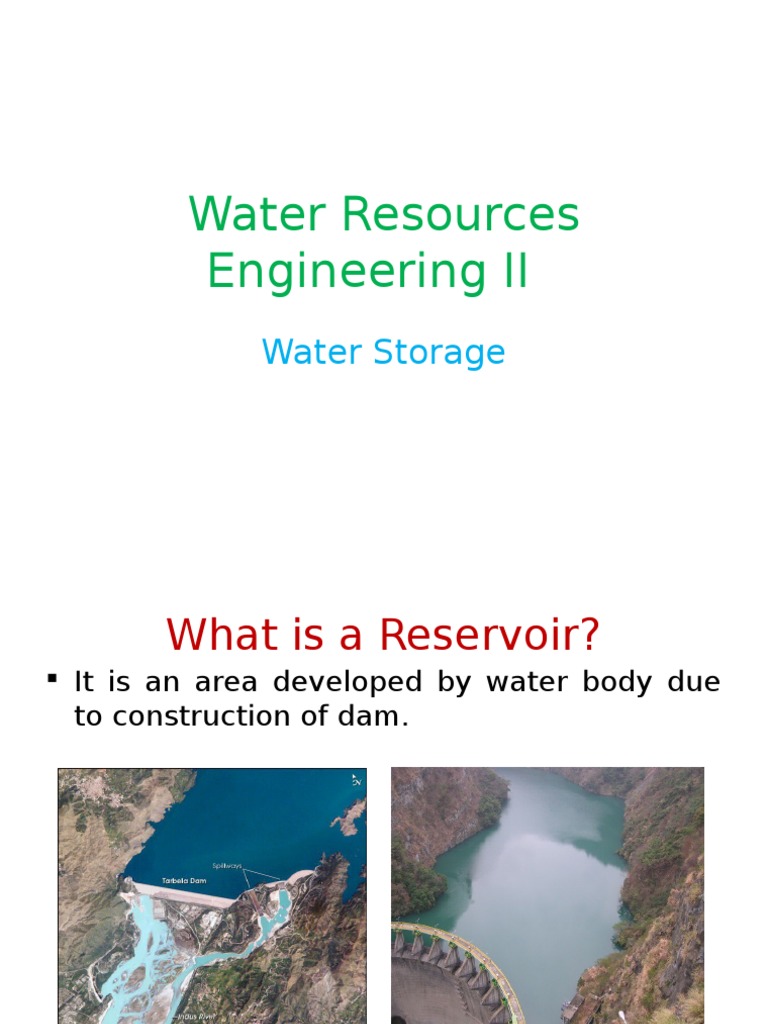 Water Resources Engineering II | PDF | Reservoir | Water Resources