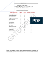 GATE 2015 ME Analysis