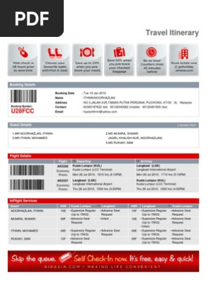 Travel Itinerary