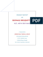Project Report of Biomass Briquetting Unit