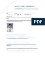 Flow of Accounting in Oracle Applications