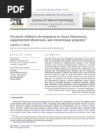 Download Preschool Childrens Development in Classic Montessori Supplemented Montessori And Conventional Programs by sinisasub SN255526786 doc pdf