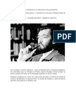 Recordando a Julio Cortázar . Autores Sara Celia Agiurre y Prof. Clemente Di Lullo