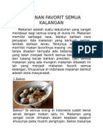 Makanan Favorit Semua Kalangan