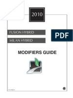 2010 Fusion Hybrid Modifiers Guide