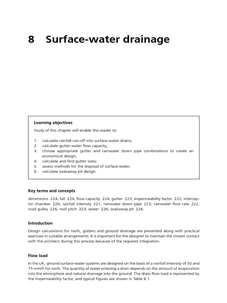Surface Water Drainage | Download Free PDF | Sanitary Sewer | Drainage