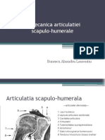 Biomecanica Articulatiei Scapulo Humerale - Banescu