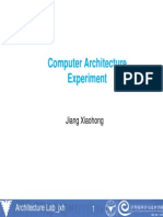 Computer Architecture Experiment: Jiang Xiaohong