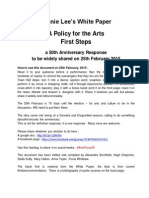 Jennie Lee's White Paper A Policy For The Arts First Steps