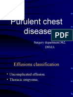 Purulent Chest Disease: Surgery Department 2, Dsma