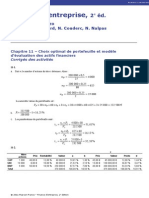 Modèle D 'Évaluation Des Actifs Financiers, Corrigé Berk Demarzo Finance D Entreprise