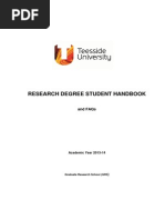 Research Degree Student Handbook: and Faqs