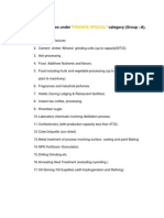 Industries Under Orange Special POLLUTING Category D