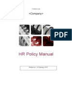 HR Policy Manual Template