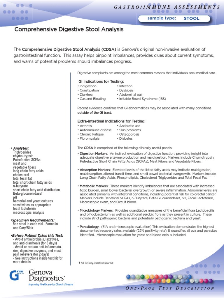 Stool Test Sample Gastrointestinal Tract Irritable Bowel Syndrome