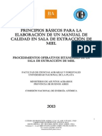 III Procedimientos Operativos Estandares de La Sala de Extraccion de Miel