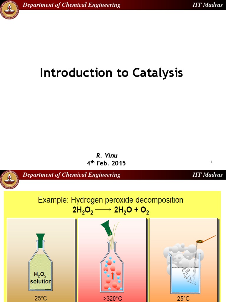 Overview of Catalysis Principles | PDF | Catalysis | Chemical Reactions