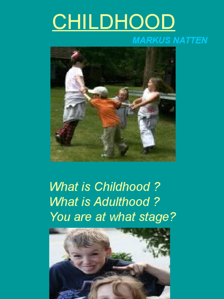 Childhood PDF Childhood Human Development