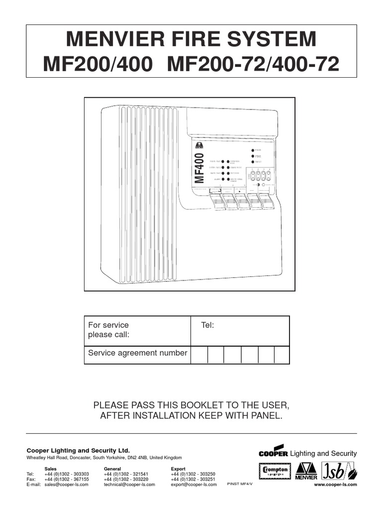 Menvier MF400 | PDF | Mains Electricity | Fuse (Electrical)