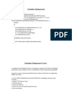 Callable Statment