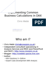 Implementing Common Business Calculations in DAX - Chris Webb