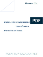 Excel 2013 Intermedio Online