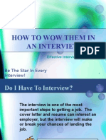 How To Wow Them in An Interview