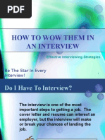 How To Wow Them in An Interview