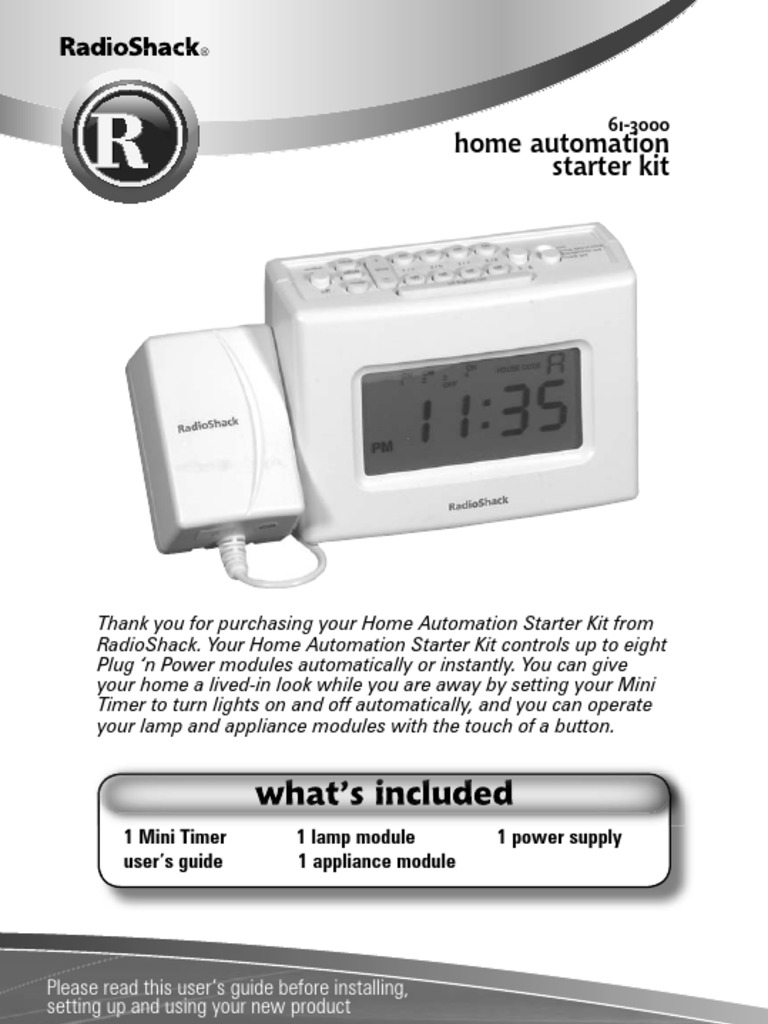 Radioshack Automation Timer Ac Power Plugs And Sockets Timer