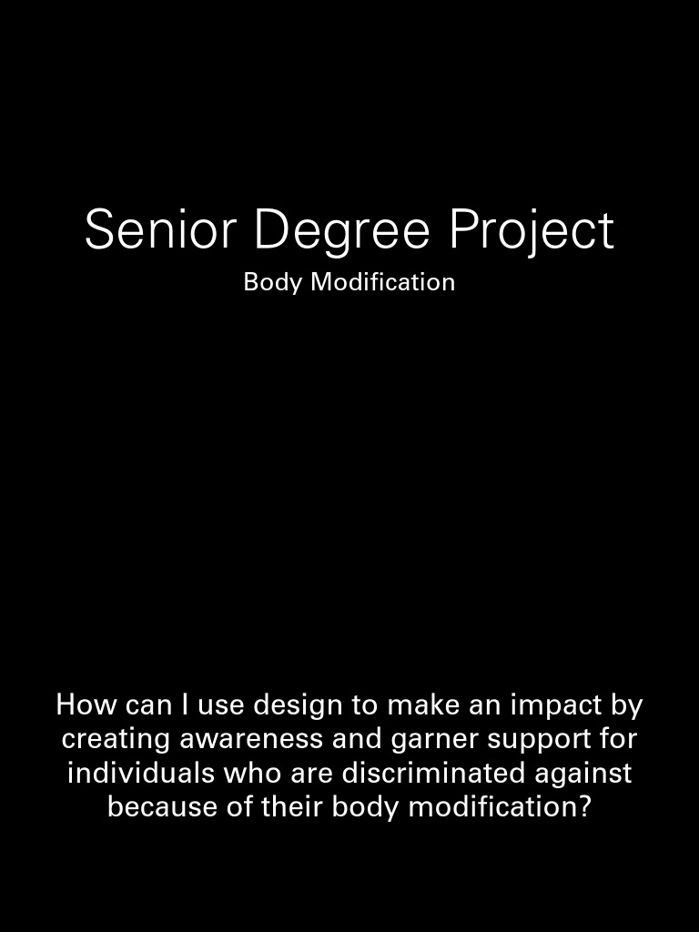 Body Modification Awareness Project | PDF | Career & Growth
