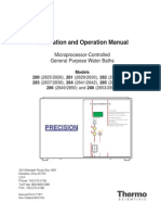 Manual de Instalación y Funcionamiento BAÑO de MARIA PRECISION MODELO 2841