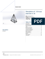 3 D Truss Exercise 6.18-Static 3-1 Right Result