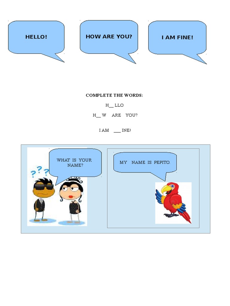 Word Completion Activity for Kids | PDF | Self-Improvement